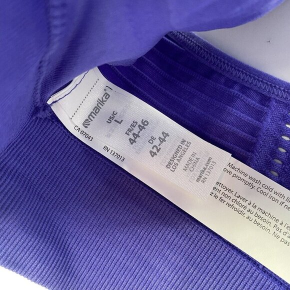 Marika Size Large Purple Racerback Sports Bra - Picture 7 of 9